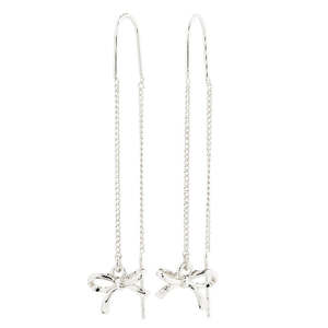 Lysandra Recycled Chain Earrings - Silver Plated