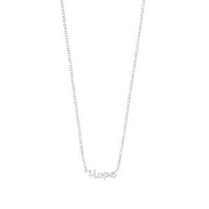 Hope Recycled Necklace - Silver Plated