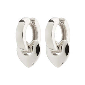 Iokaste Recycled Chunky Hoops - Silver Plated