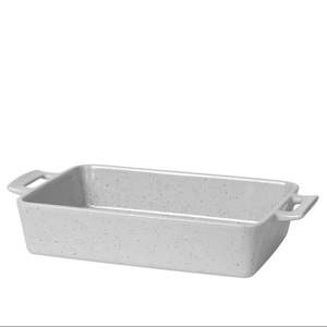Broste Copenhagen: BROSTE Ovenware Hasle oven dish rectangular - Light Grey