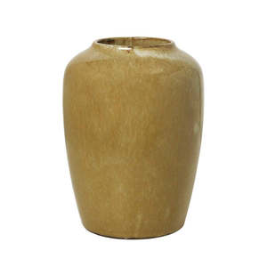 Broste Copenhagen: BROSTE Vase CPH Curve Dark Yellow