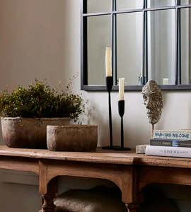 French Country: Dax Black Candleholder Small