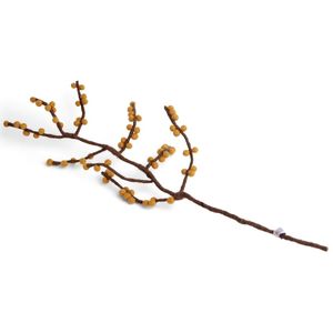 Felt Branch with Yellow Berries - Set of 6 stems
