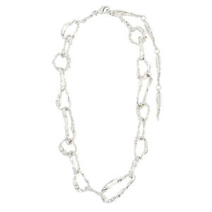 Believe Recycled Chain Necklace - Silver plated