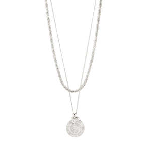 Pilgrim Jewellery: Nomad 2-in-1 coin necklace silver-plated