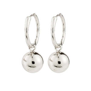 Pilgrim Jewellery: Air Hoop Earrings - Silver Plated