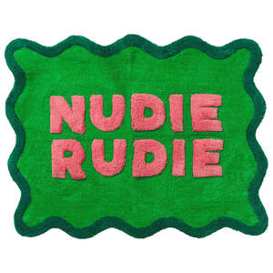 Sage and Clare - Amalie Nudie Bath Mat - Spring Green
