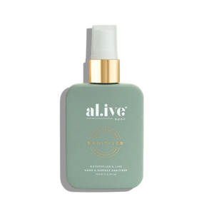 Gifts For Them 1: Alive Body - Hand & Surface Sanitiser Spray - Watermelon & Lime