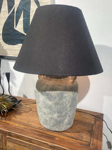 Emily Vessel Large Table lamp with Black Shade