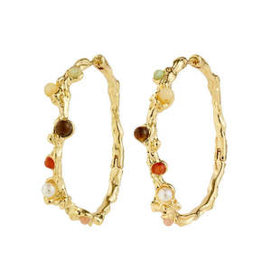 All: Iris Hoop Earrings - Gold Plated