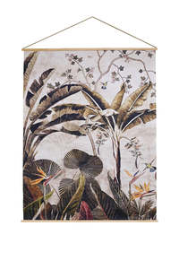 Art: Hanging Paper Scroll Art - Banana Grove