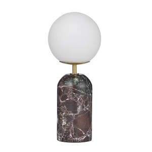 Marino Marble Lamp - Claret
