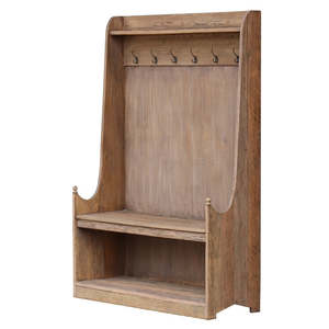 New: Old Oak Entrance Unit w/ seat & Hooks