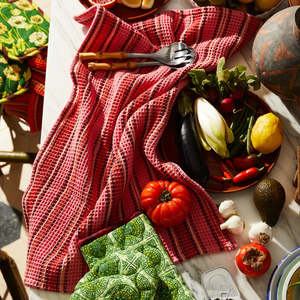New: Sage and Clare Selene Tea Towel - Hibiscus