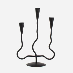 Wavy 3 Cup Candle Holder