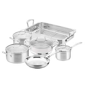 Scanpan: Scanpan Impact 6 Piece Cookware Set with Roaster