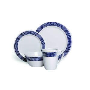 Outdoors: Campfire Melamine Set 16 Piece Set (Blue Moon)