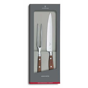 Knife Blocks: Victorinox Wood Forged Carving 2 Piece Set (3 Rivet)