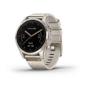 Specials: Garmin Epix Pro Gen2 42mm Sapphire (Soft Gold with Cream Heathered Nylon Band)