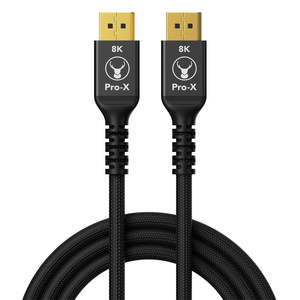 Bonelk Pro-X Long-Life Display Port to Display Port Cable 1.5m (Black)