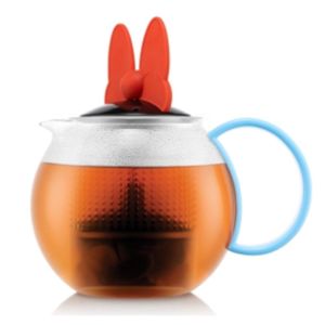 Bodum Disney Assam Tea Press 1L (Minnie - Pale Blue/Red)