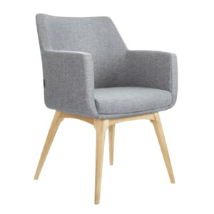 Konfurb Hady Chair with Wood Leg Base