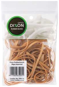 Dixon Rubber Bands Cellopak 30gm
