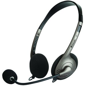 Verbatim Essentials Multimedia USB Headset with Boom Mic Volume Control