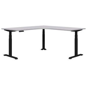 Height Adjustable Desks: Summit II Electric 90 Degree Corner Workstation Desk