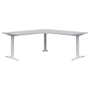 Corner Desks: Summit II Fixed Height Corner Workstation Desk