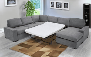Johnson Corner Lounge Suite with Sofa Bed - Home Planet
