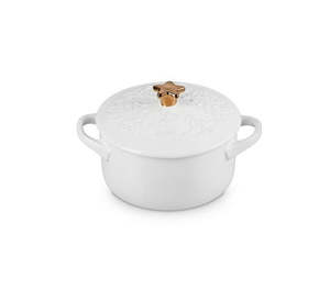 Mini Cocotte - Star Knob 14cm White