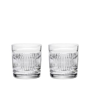 Art Deco Whiskey Tumbler Set of Two