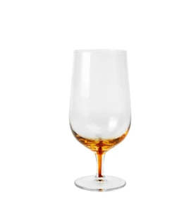 Amber Beer Glasses Set of 4