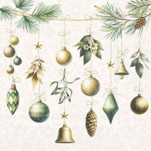 Homeware: Christmas Decorations Cream Napkins