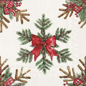 Kitchenware: Stars From Branches Lt Grey Napkins