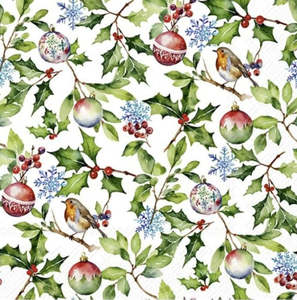 Kitchenware: Christmas Holly Napkins