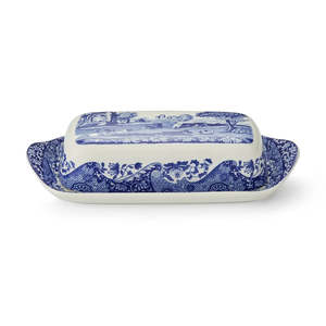 Spode: Blue Italian Covered Butter 20cm