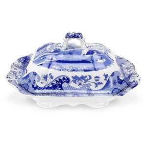 Spode: Blue Italian Covered Vegetable Dish