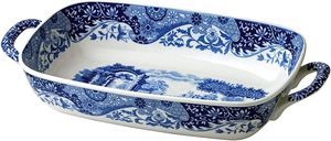 Blue Italian  Handled Serving Dish