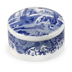 Spode: Blue Italian Round Trinket