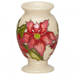 Moorcroft: December Poinsettia Vase