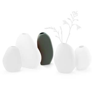 Philippi: Philippi Bud Vase Grey/Green 14cm