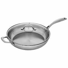 Swiss Diamond: Premium Steel 32cm Saute Pan with Lid
