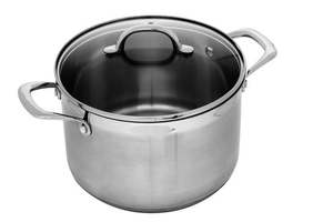 Swiss Diamond: Premium Steel Stockpot With Lid 24cm