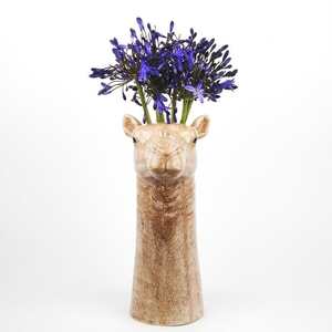 Quail: Camel Flower Vase Large