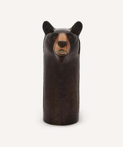 Quail: Black Bear Wine Jug