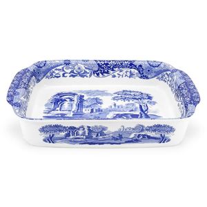 Blue And White: Blue Italian Rectangle Dish 38x30cm