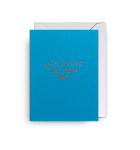 Ahoy There, Birthday Boy- Mini Card