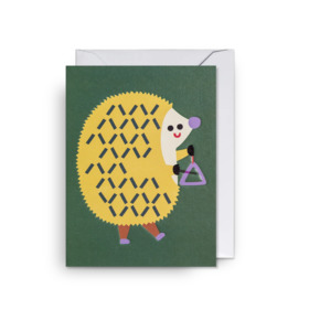 Greeting Cards: Triangle Hedgehog- Mini Card